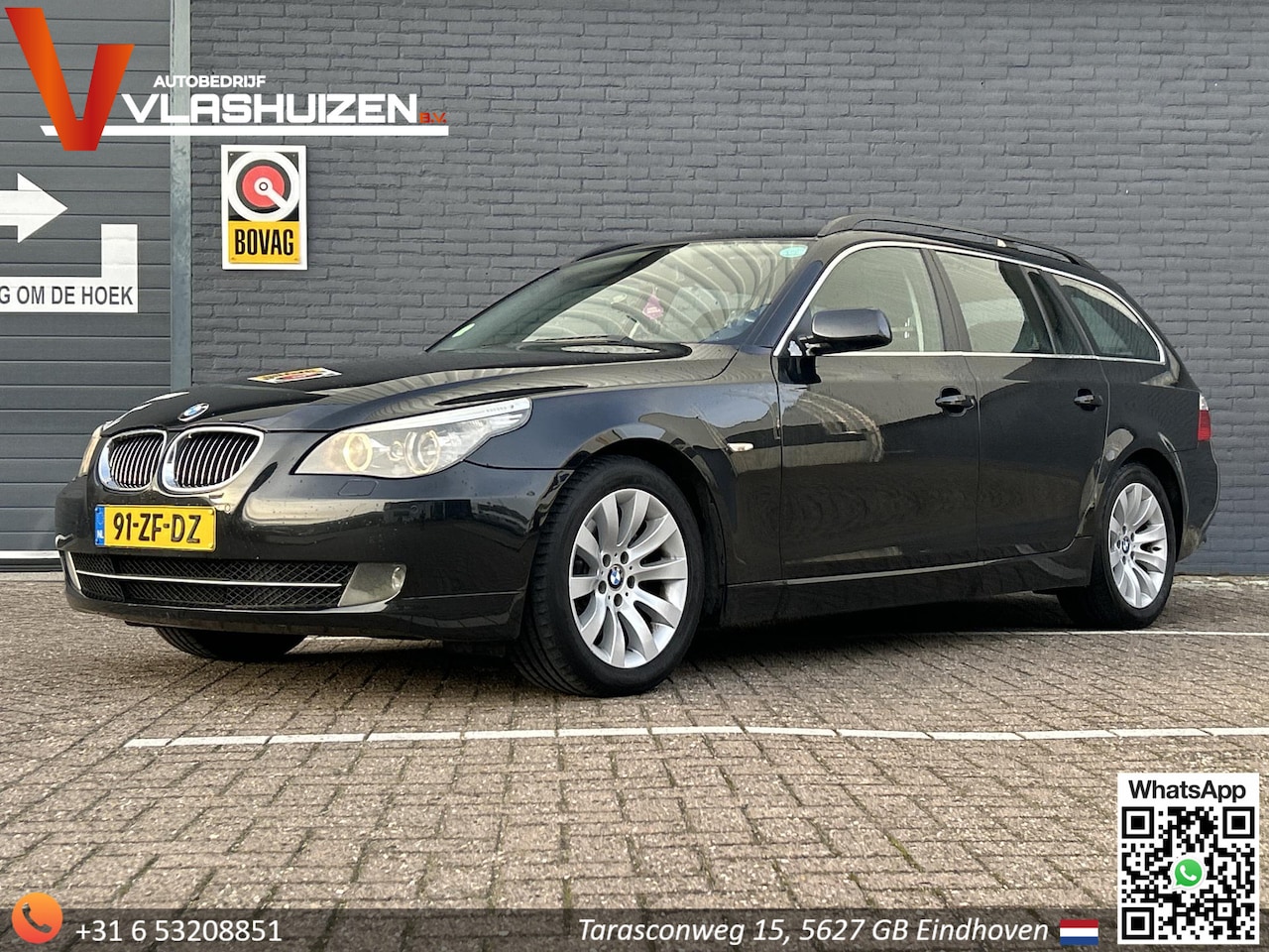BMW 5-serie Touring - 525i Business Line | Dakota Leder | Climate | Cruise | Navi | PDC | Stoelverwarming | - AutoWereld.nl
