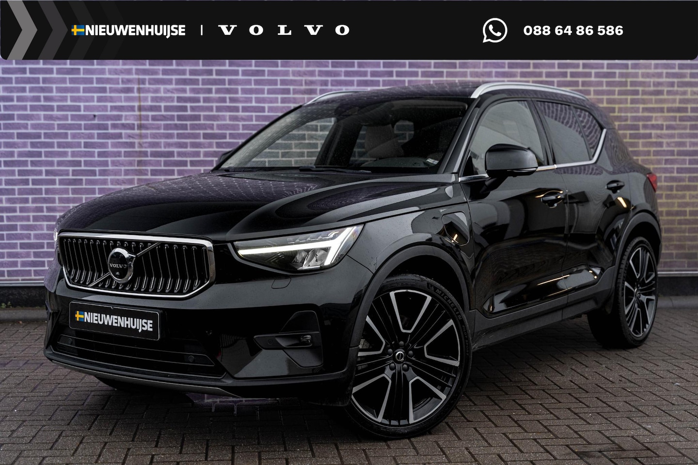 Volvo XC40 - Plug-in Hybrid T4 Ultimate Bright | Facelift | Panoramadak | Lederen bekleding | Adaptive - AutoWereld.nl