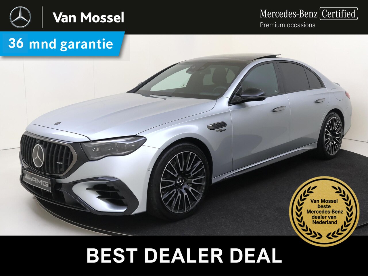 Mercedes-Benz E-klasse - AMG 53 4MATIC+ Night Edition Premium Plus/ Panoramadak/ SUPERSCREEN/ Night 1+2/ El. Trekha - AutoWereld.nl