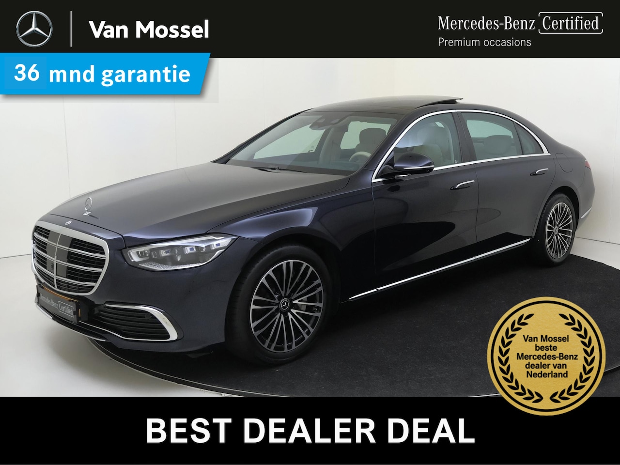 Mercedes-Benz S-klasse - 450 e Lang /Panoramadak /Achterasbesturing /Burmester 3D /Rijassistentiepakket - AutoWereld.nl