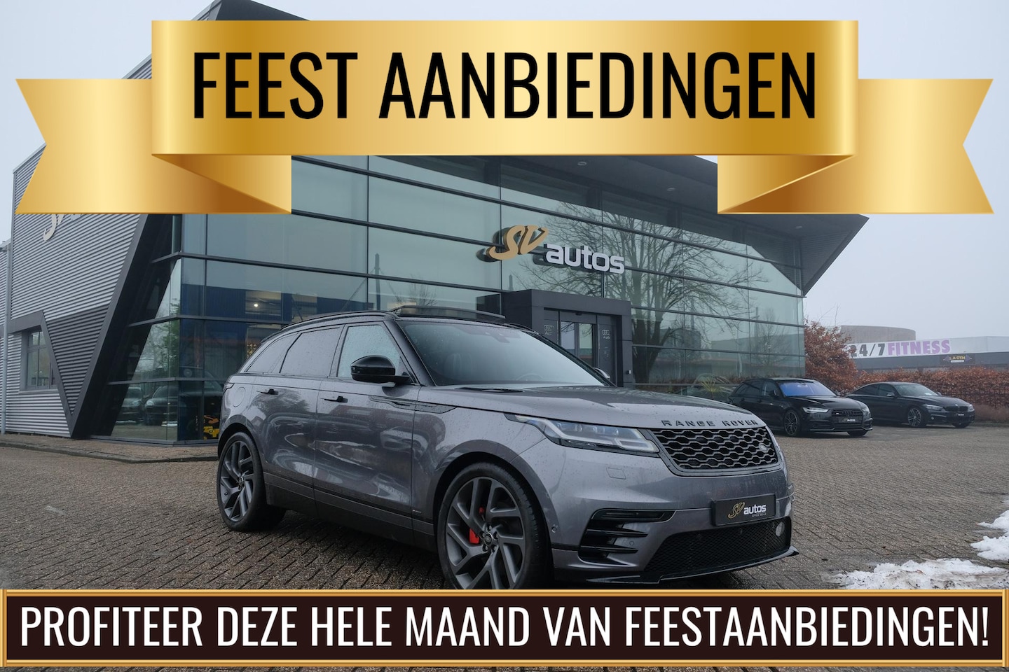 Land Rover Range Rover Velar - D300 V6 300pk R-dynamic Grijs kenteken Panoramadak Medidian 22" LMV SVR - AutoWereld.nl