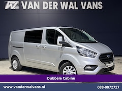 Ford Transit Custom - 2.0 TDCI 130pk Automaat L2H1 Dubbele Cabine Euro6 Airco | 2x Zijdeur | 5-Zits | Navigatie