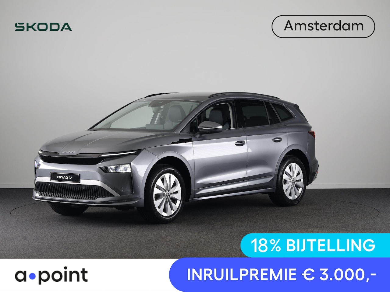 Skoda Enyaq iV - 60 Selection 204pk | Blind Spot | Adaptive Cruise | Elek. achterklep | Navigatie | Camera - AutoWereld.nl