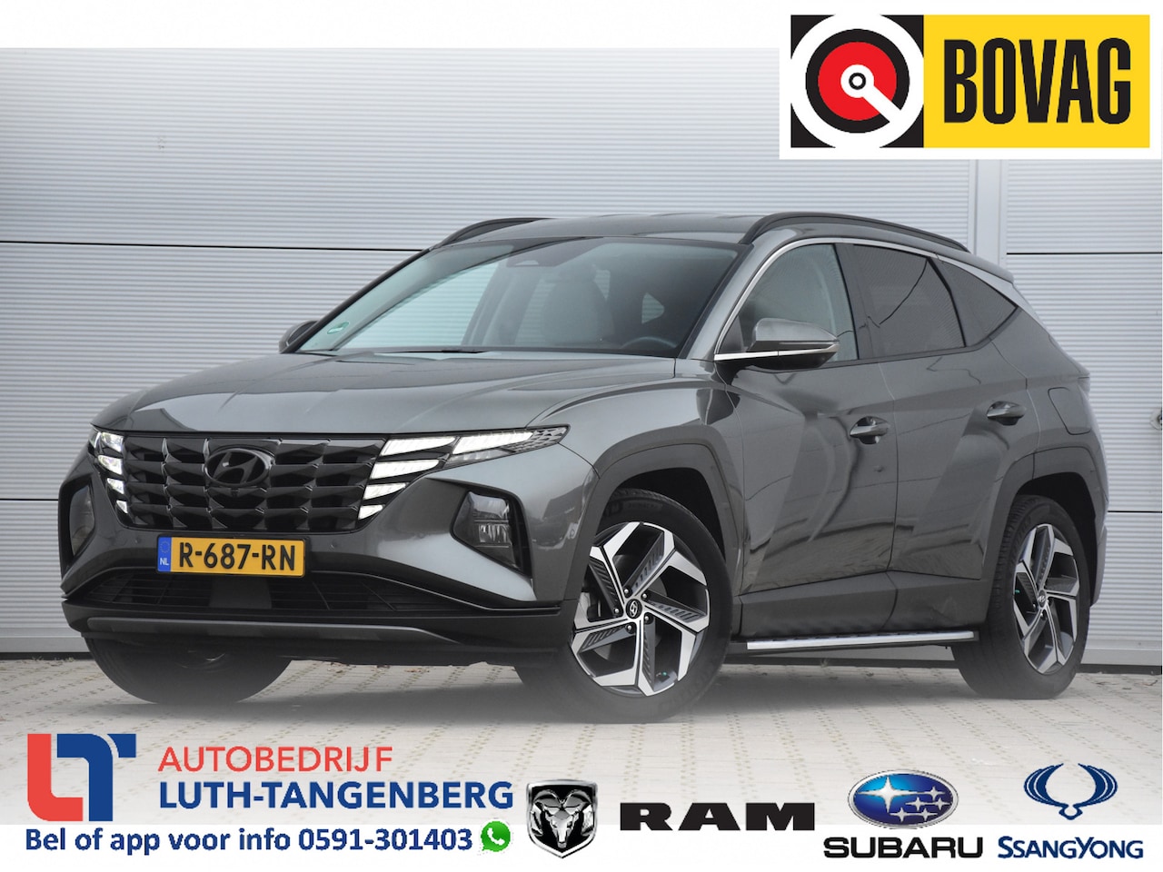 Hyundai Tucson - 1.6 T-GDI HEV 230pk Premium | Trekhaak 1650kg | - AutoWereld.nl