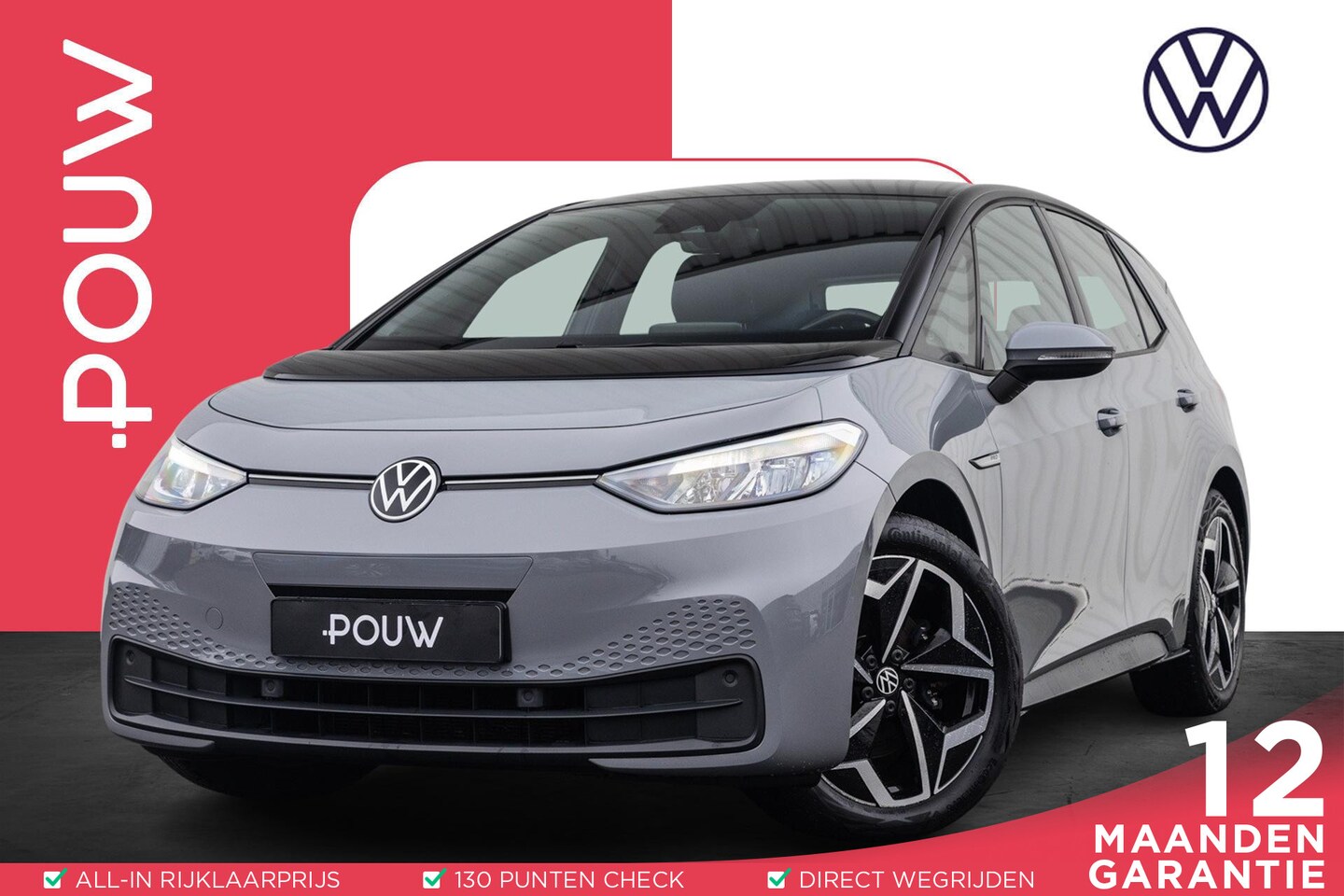 Volkswagen ID.3 - 204pk Life 58 kWh | SoH 94% | Steunhaak | Adaptive Cruise | Stoelverwarming - AutoWereld.nl