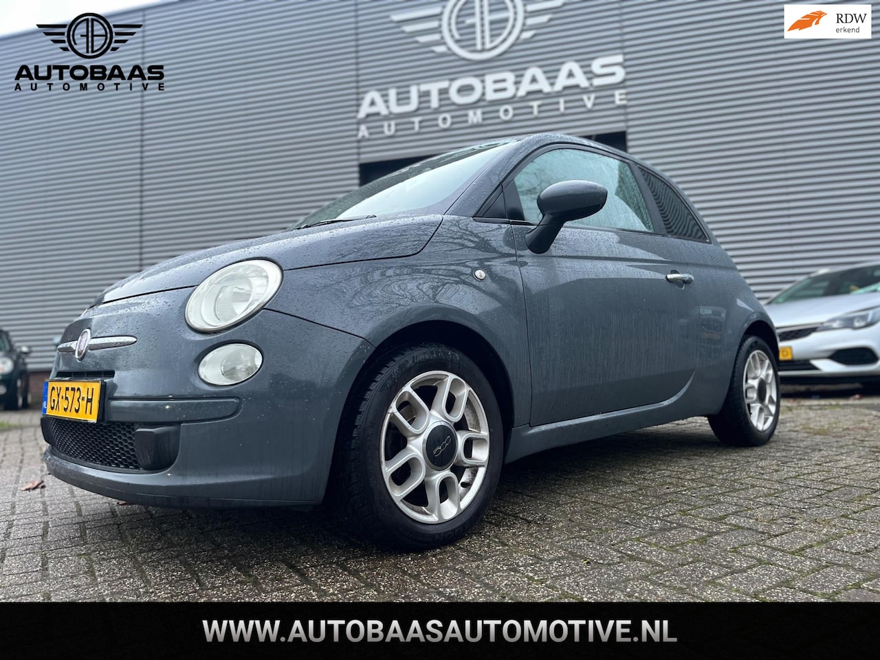 Fiat 500 - 1.2 Lounge **APK 09-2026** AIRCO+1/2 LEDER+SPORTSTOELEN+LICHTMETALEN VELGEN+ELEK.PACK+ - AutoWereld.nl
