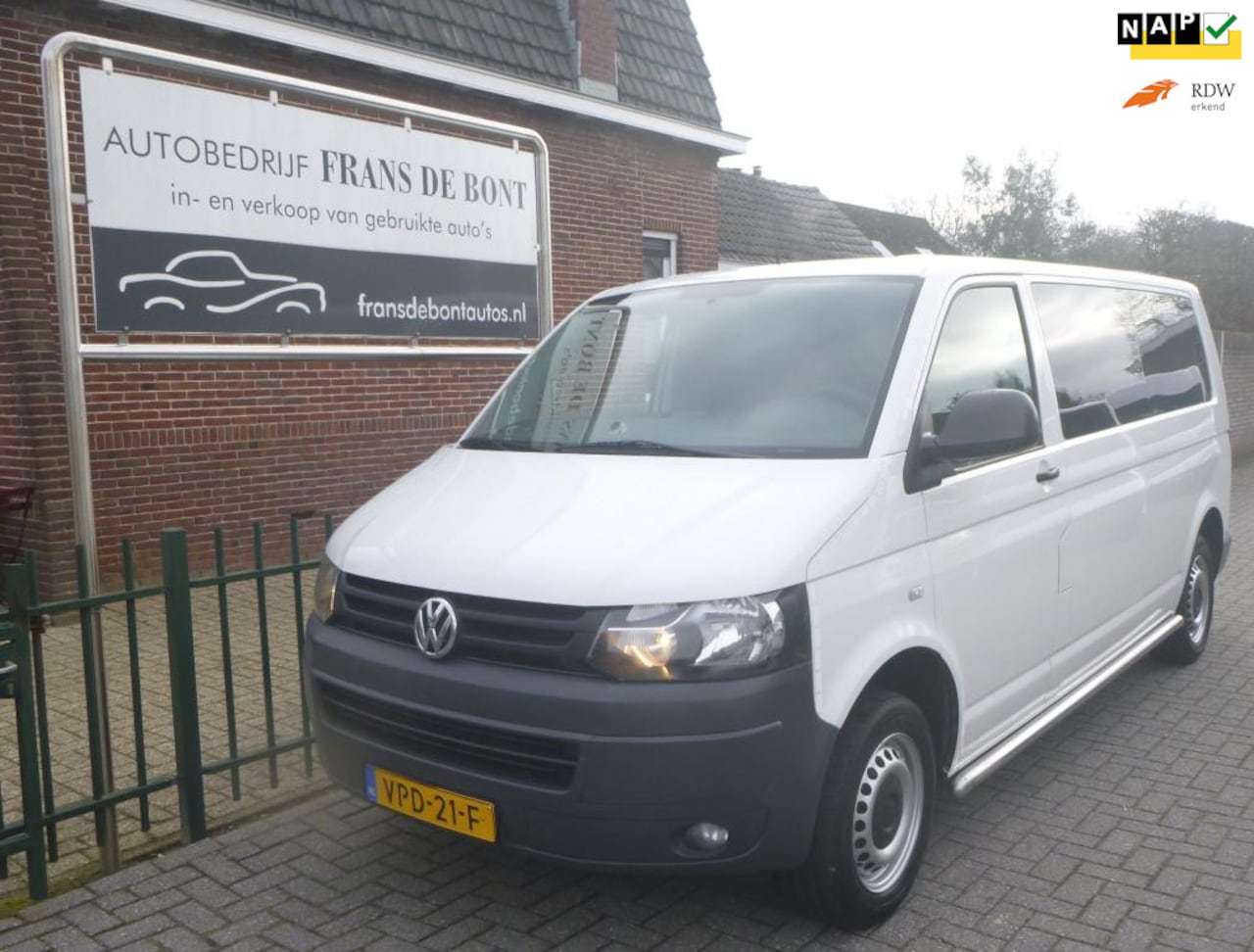 Volkswagen Transporter - 2.0 TDI L2H1 BM DC Highline AIRCO NETTE BUS € 5750 EX BTW - AutoWereld.nl