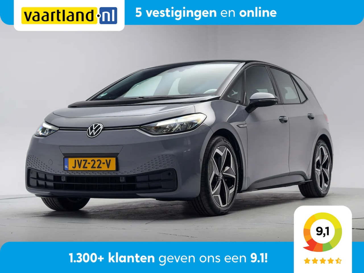 Volkswagen ID.3 - Pro S 77 kWh 3-Fase [ LED Leder/Alcantara Stoel-en stuurverwarming ] - AutoWereld.nl