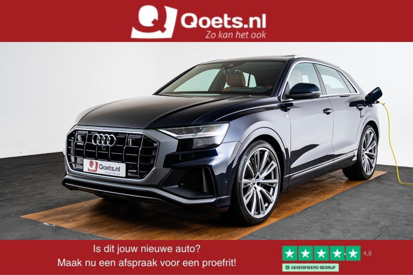 Audi Q8 - 55 TFSI e quattro Pro Line Advanced Panoramadak - Comfortstoelen - Head up - B&O - Audi ac - AutoWereld.nl