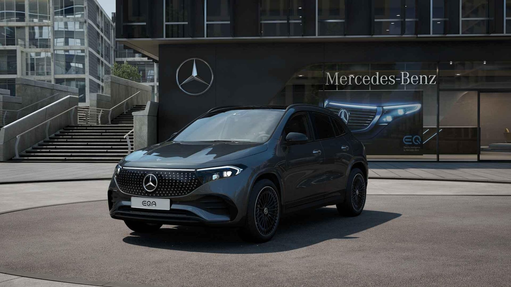 Mercedes-Benz EQA - 250+ Business Solution AMG | Night Pakket | Trekhaak | Panoramadak | Burmester 3D Surround - AutoWereld.nl
