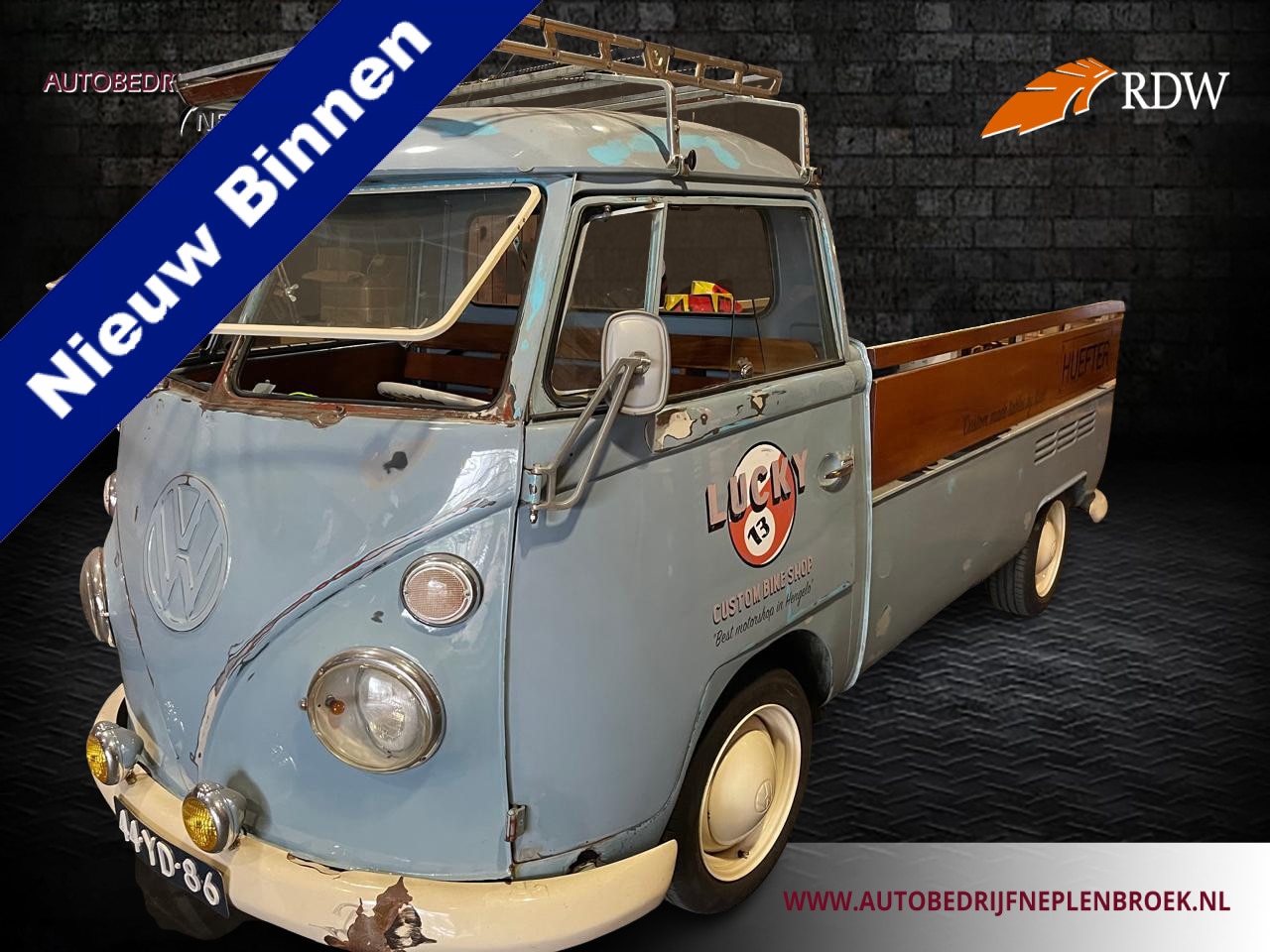 Volkswagen T1 - KOMBI PICK UP Uniek verzamelobject! rijdend reclameobject. - AutoWereld.nl