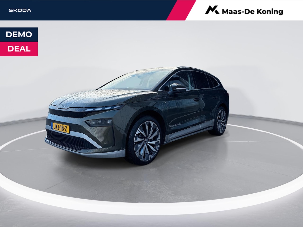 Skoda Enyaq iV - 85 Business Edition | Metallic Lak | Cognac Leder | Trekhaak wegklapbaar | Business upgrad - AutoWereld.nl