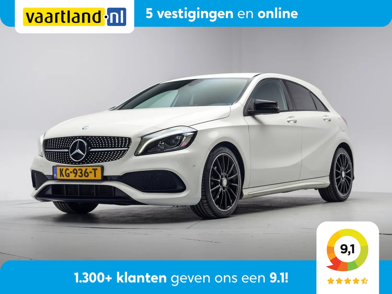 Mercedes-Benz A-klasse - 160 AMG Night Edition Plus [ Navigatie Parkeersensors V+A Cruise control] - AutoWereld.nl