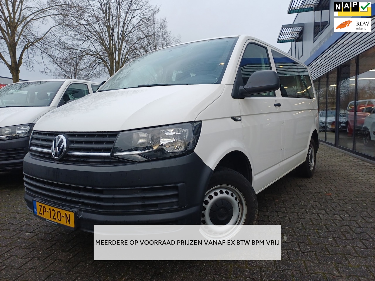 Volkswagen Transporter Kombi - 2.0 TDI L1H1 9PERSONEN/PRIJS EX BTW BPM VRIJ / 35X OP VOORRAAD - AutoWereld.nl