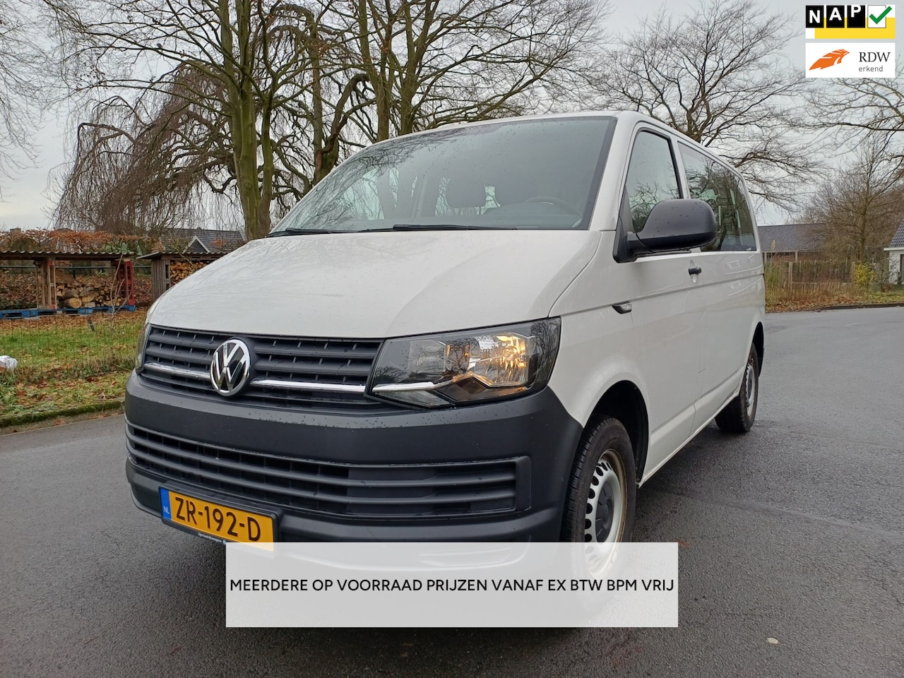 Volkswagen Transporter Kombi - 2.0 TDI L1H1 9PERSONEN/PRIJS EX BTW BPM VRIJ / 35X OP VOORRAAD - AutoWereld.nl