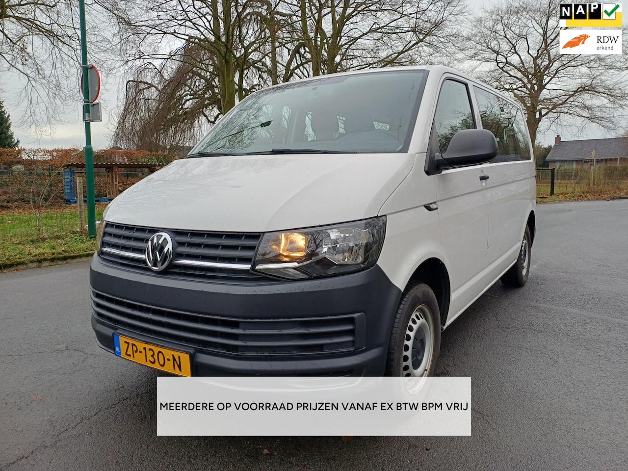 Volkswagen Transporter Kombi - 2.0 TDI L1H1 9PERSONEN/PRIJS EX BTW BPM VRIJ / 35X OP VOORRAAD - AutoWereld.nl