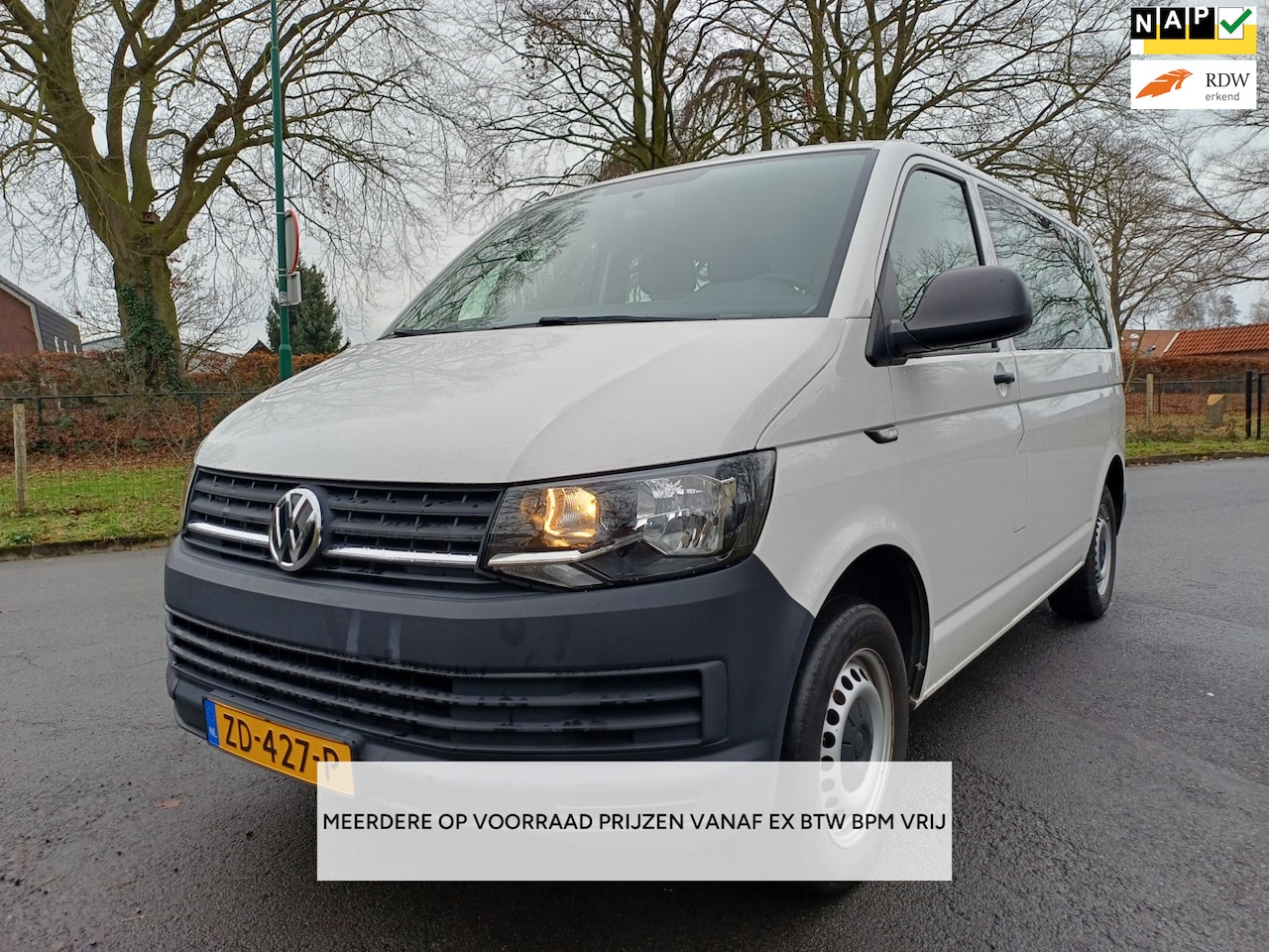 Volkswagen Transporter Kombi - 2.0 TDI L1H1 9PERSONEN/PRIJS EX BTW BPM VRIJ / 35X OP VOORRAAD - AutoWereld.nl
