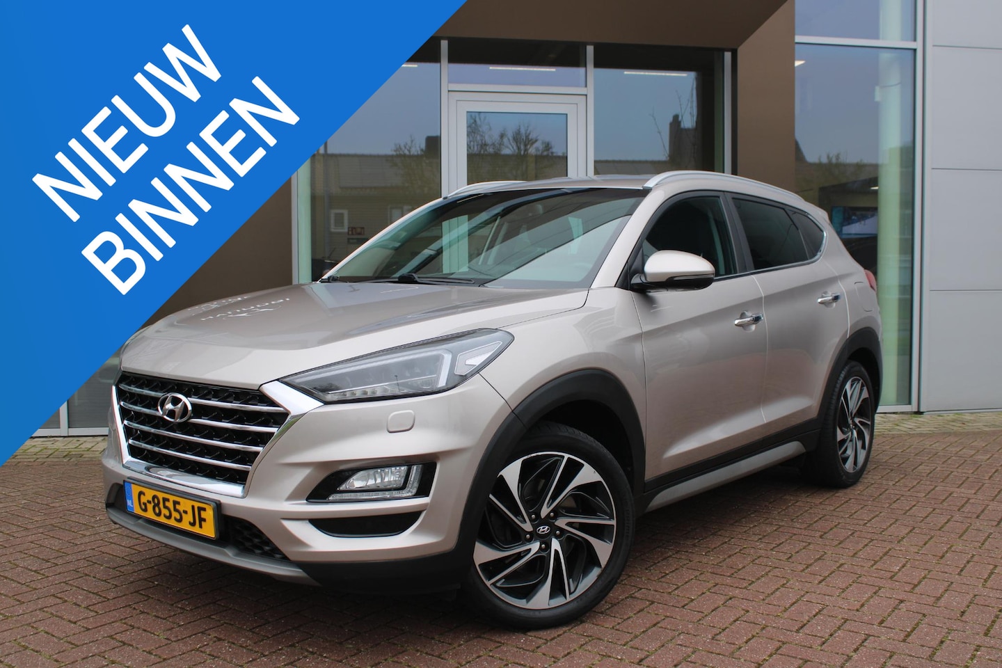 Hyundai Tucson - 1.6 T-GDI 177pk Premium Automaat Leer Airco Navi Camera Trekhaak VOL!!!! dealer onderhoude - AutoWereld.nl