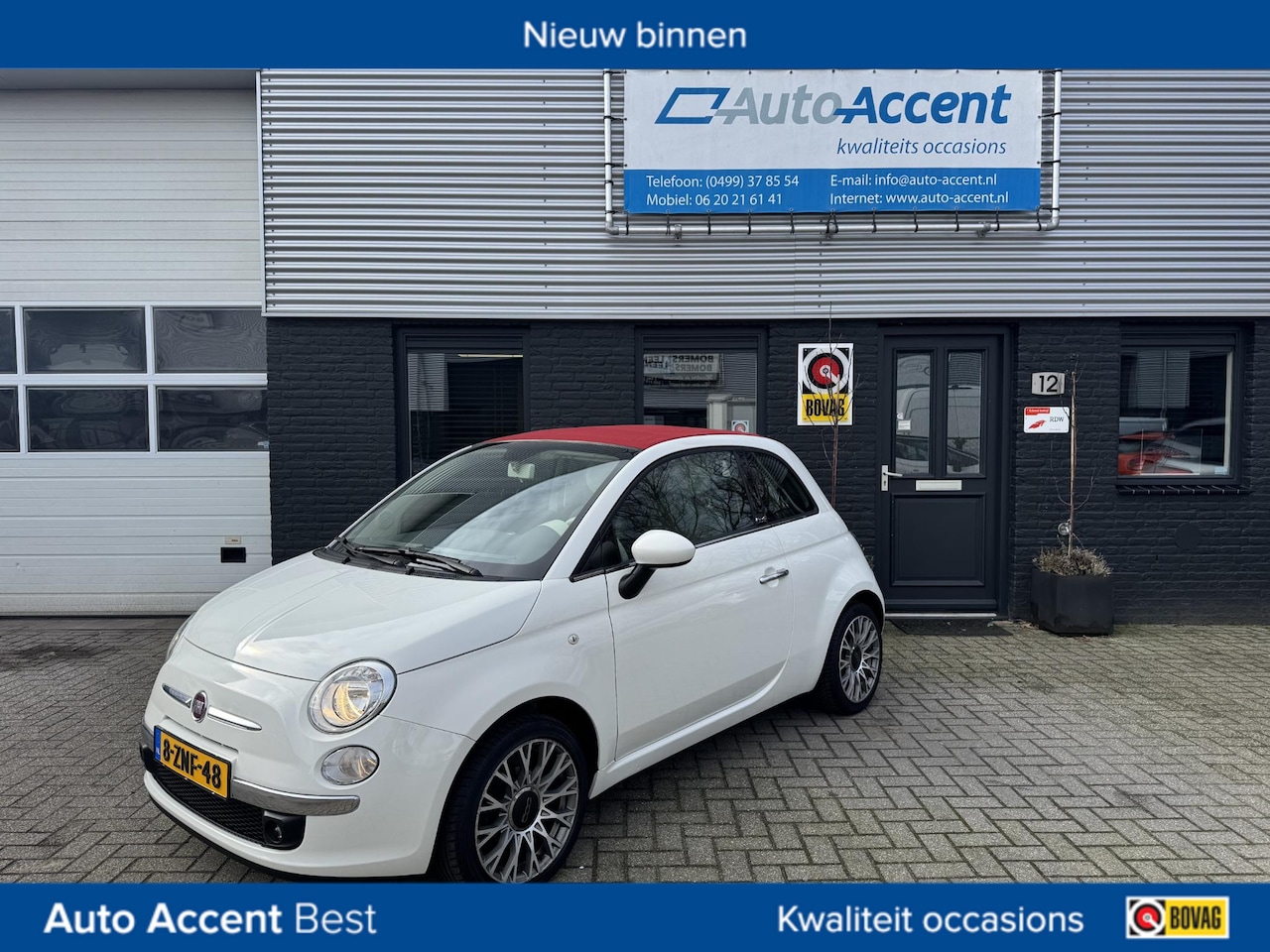Fiat 500 C - 1.2 Lounge Navi/Klima/128dkm... - AutoWereld.nl