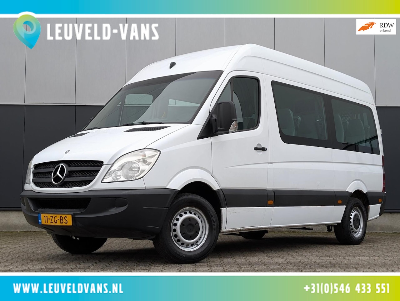 Mercedes-Benz Sprinter - 311 AUT 9 PERSONEN ROELSTOELLIFT TAXI AIRCO - AutoWereld.nl