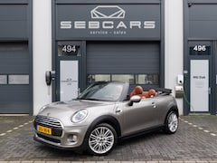 MINI Cabrio - 1.5 Cooper Chili AUTOMAAT, CHESTER LEDER, SPORTSTOELEN, NAVI, STOELVERWARMING,