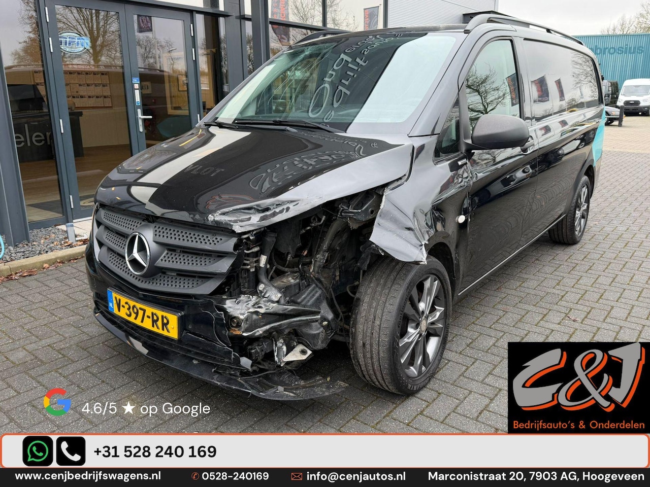 Mercedes-Benz Vito - 116 CDI Lang schade, navi, cruise, airco, leer, 18 inch - AutoWereld.nl