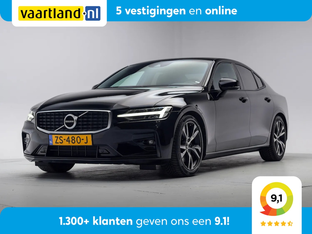 Volvo S60 - 2.0 T5 250pk R-Design Aut. [ LED Leder Navi Apple/Android Trekhaak ] - AutoWereld.nl