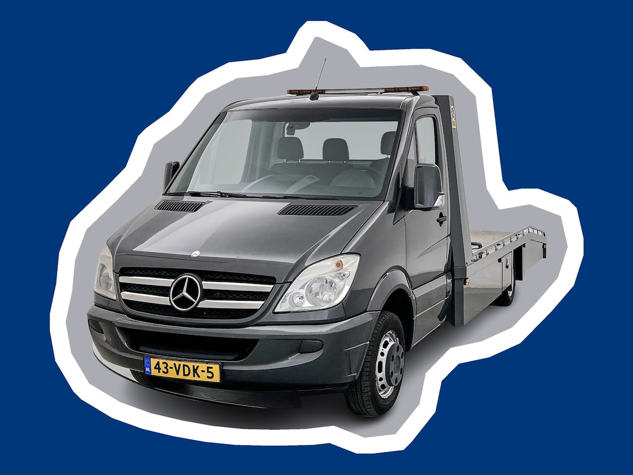 Mercedes-Benz Sprinter - 518 3.0 CDI 432 Oprijwagen Automaat Airco Trekhaak 3500kg Autotransporter - AutoWereld.nl