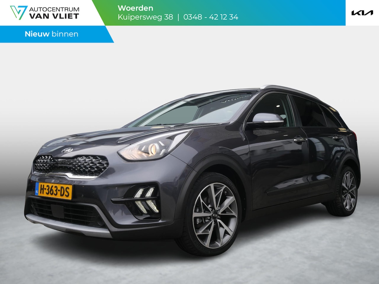 Kia Niro - 1.6 GDi Hybrid DynamicPlusLine | Adaptief | Dode Hoek |  Navi | Clima | Stoel verwarming | - AutoWereld.nl