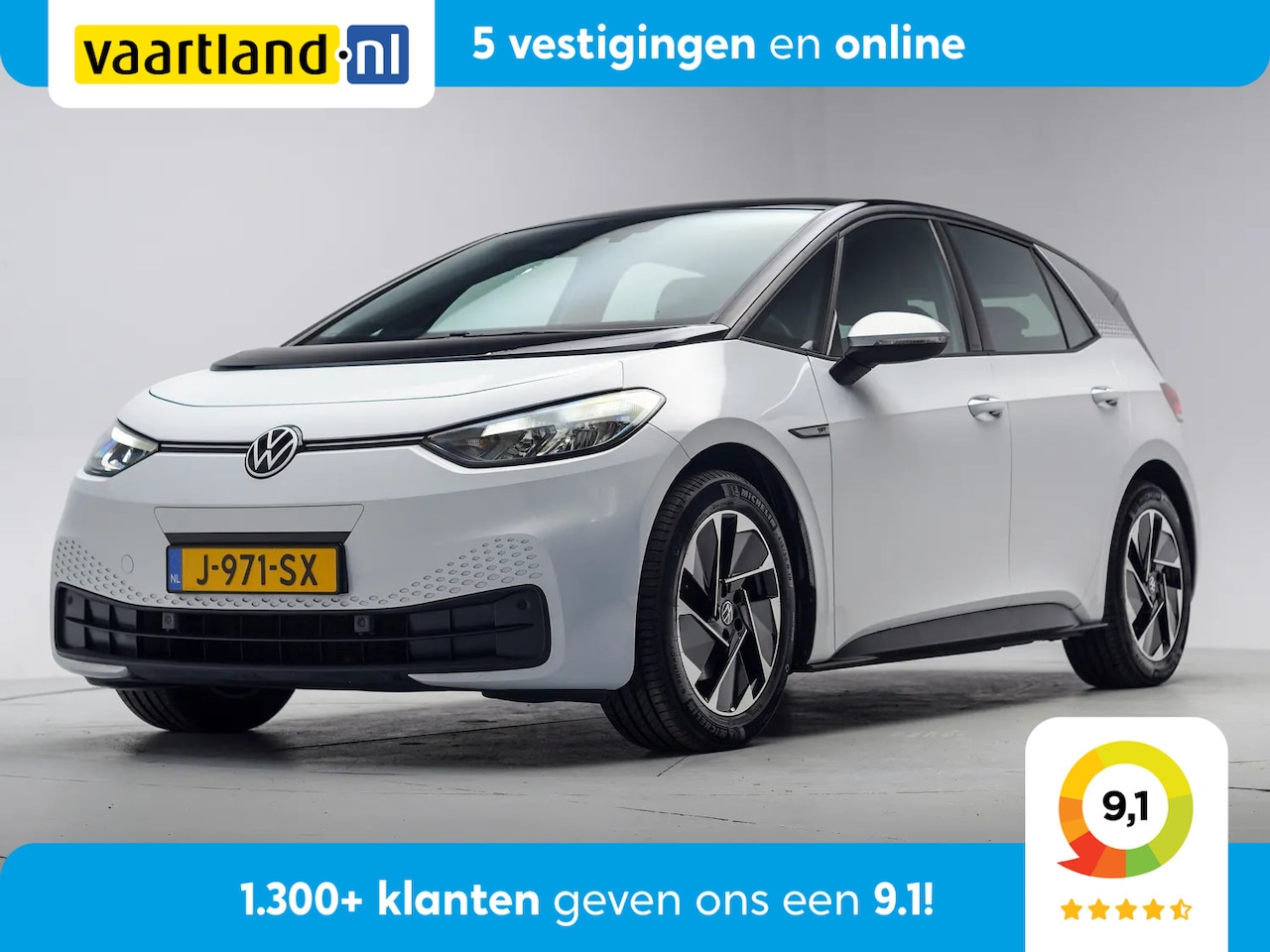 Volkswagen ID.3 - First Pro 58 kWh 3 fase [ LED Navi Stoel-en stuurverwarming Adapt.cruise ] - AutoWereld.nl