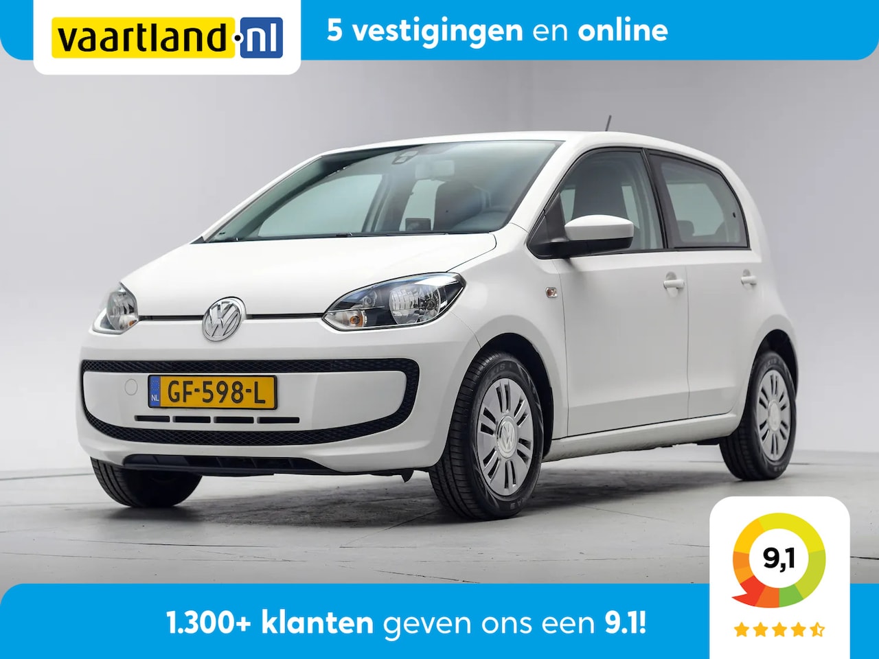 Volkswagen Up! - 1.0 move up BlueMotion CNG [ 5drs Navigatie Airco ] - AutoWereld.nl