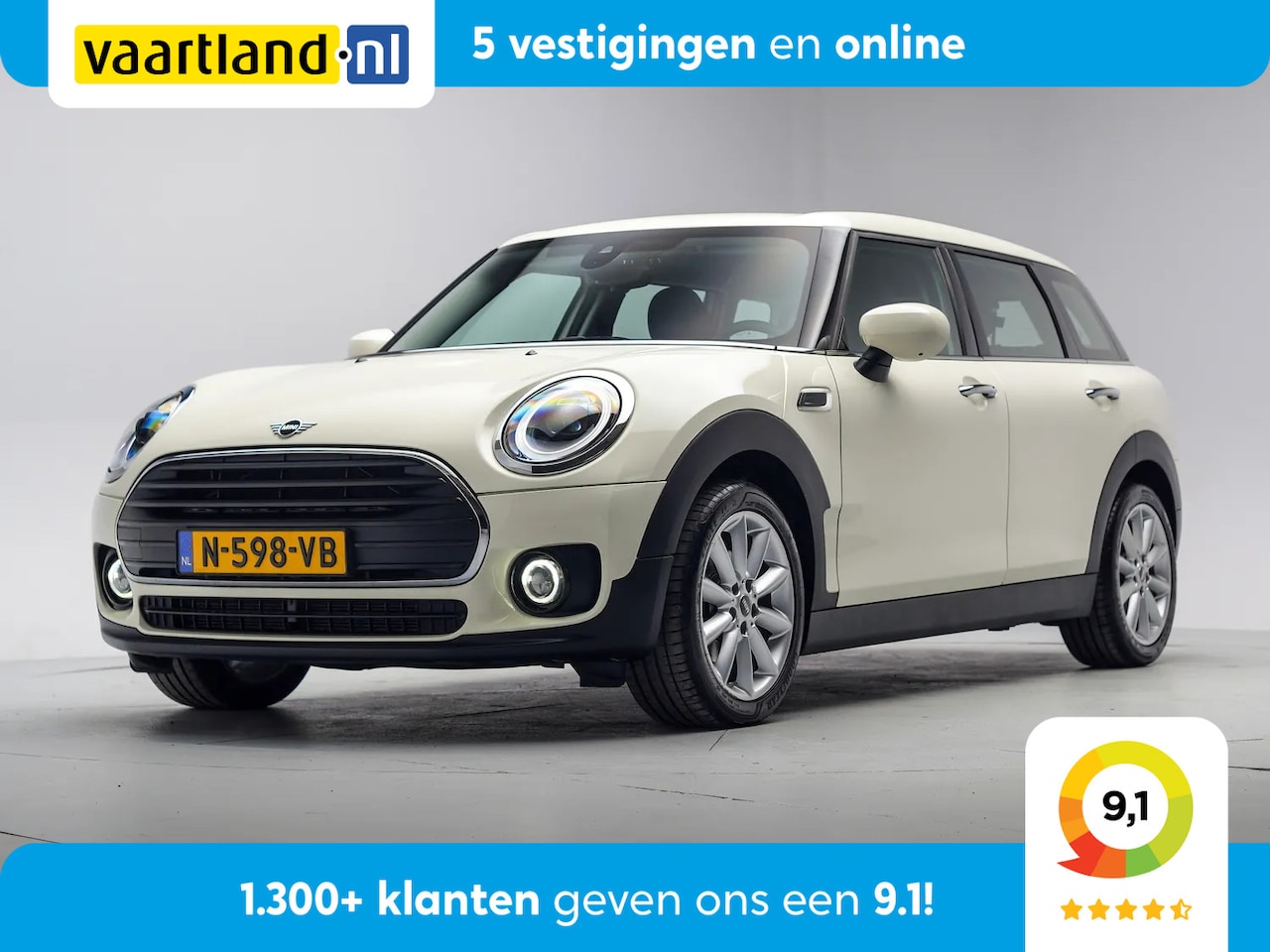 MINI Clubman - 1.5 Cooper 136pk Business Edition [ LED Navi Sportstoelen Stoelverwarming Climate ] - AutoWereld.nl