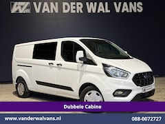 Ford Transit Custom - 2.0 TDCI 130pk Automaat L2H1 Dubbele Cabine Inrichting Euro6 Airco | 5-Zits | Navigatie |