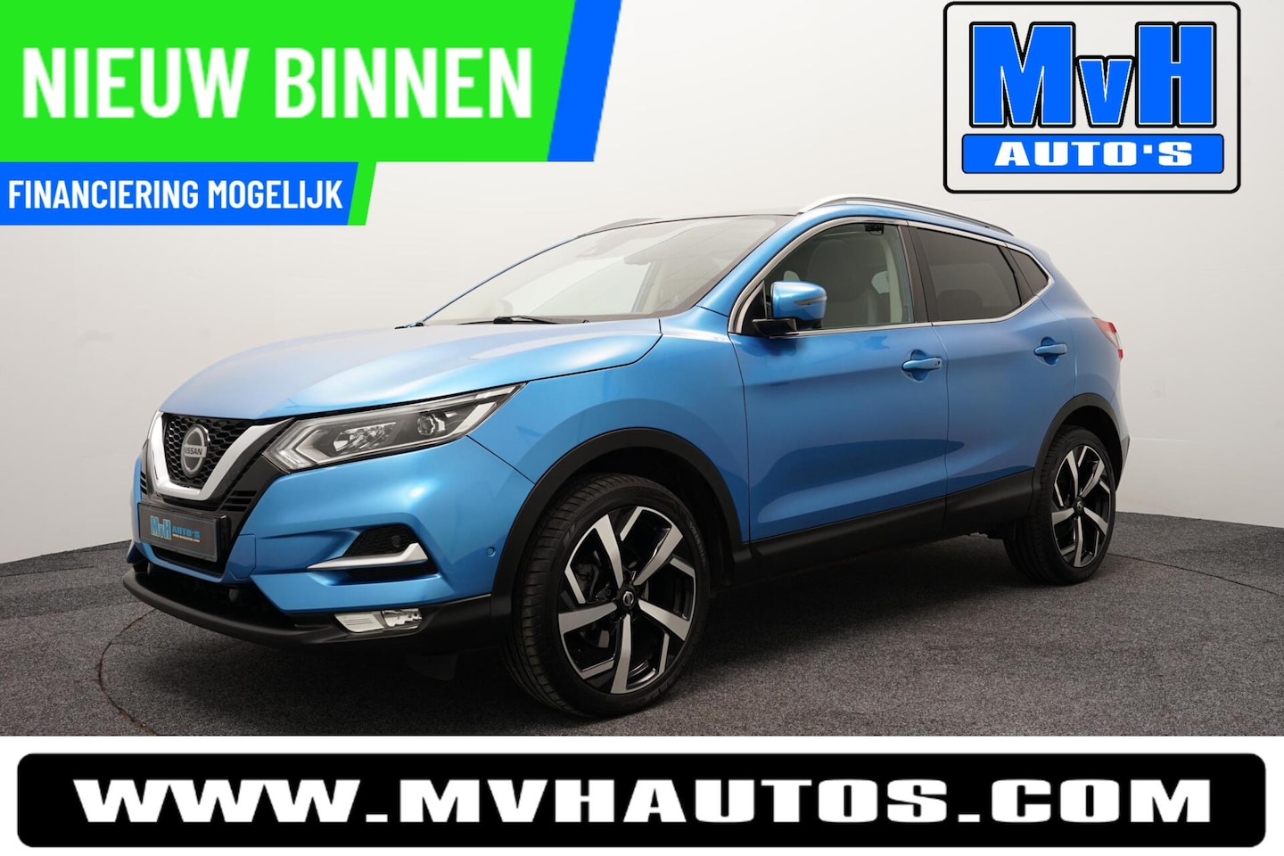 Nissan Qashqai - 1.3 DIG-T Tekna|PANO|TREKH|CAMERA|LED|LUXE! - AutoWereld.nl