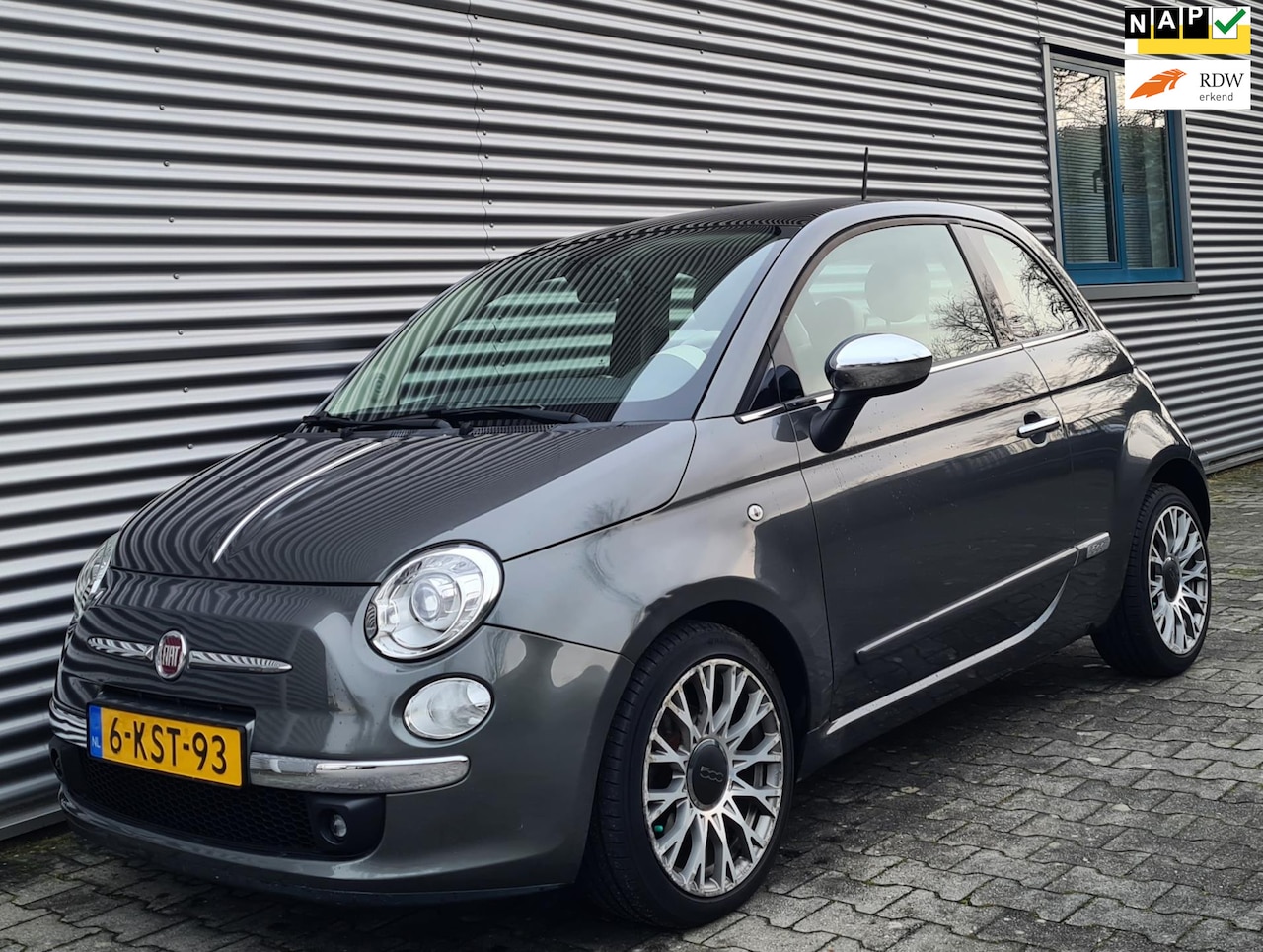Fiat 500 - 0.9 TwinAir Lounge Millionaire 07-2013 Grijs Parelmoer 129dkm NAP!! - AutoWereld.nl