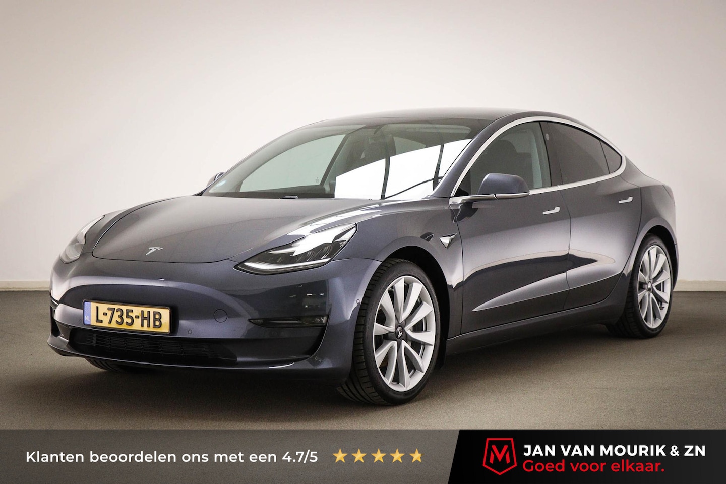 Tesla Model 3 - Long Range RWD Long Range AWD 75 kWh SOH 92% | PANORAMADAK | 19" - AutoWereld.nl