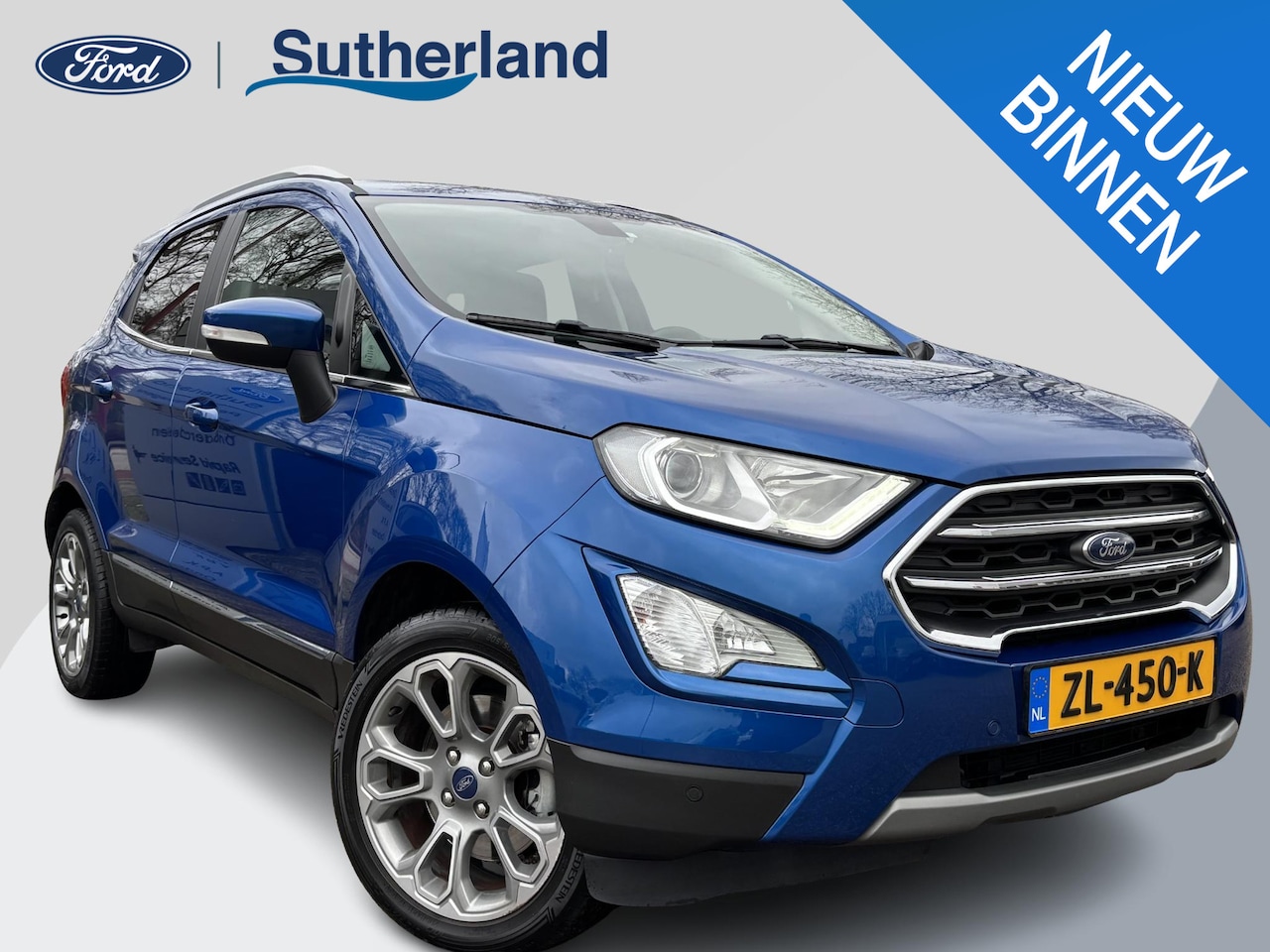 Ford EcoSport - 1.0 EcoBoost Titanium 125pk | Trekhaak | Winter Pack | Navigatie | Camera | 17 inch | Dode - AutoWereld.nl
