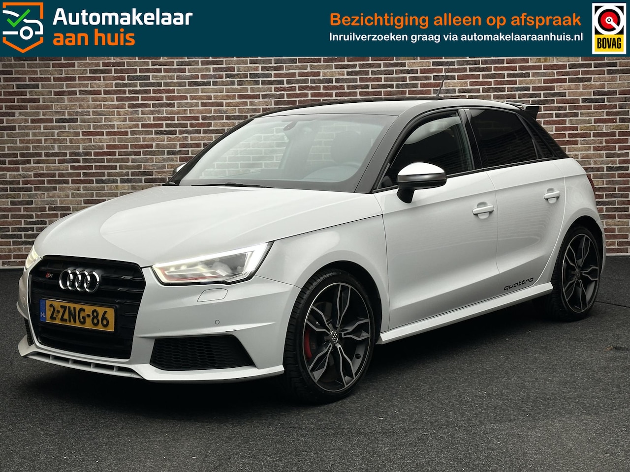 Audi A1 Sportback - 2.0 TFSI S1 Quattro Pro Line Plus Bose Stoelvrwm Navi Cruise Dakspoiler - AutoWereld.nl