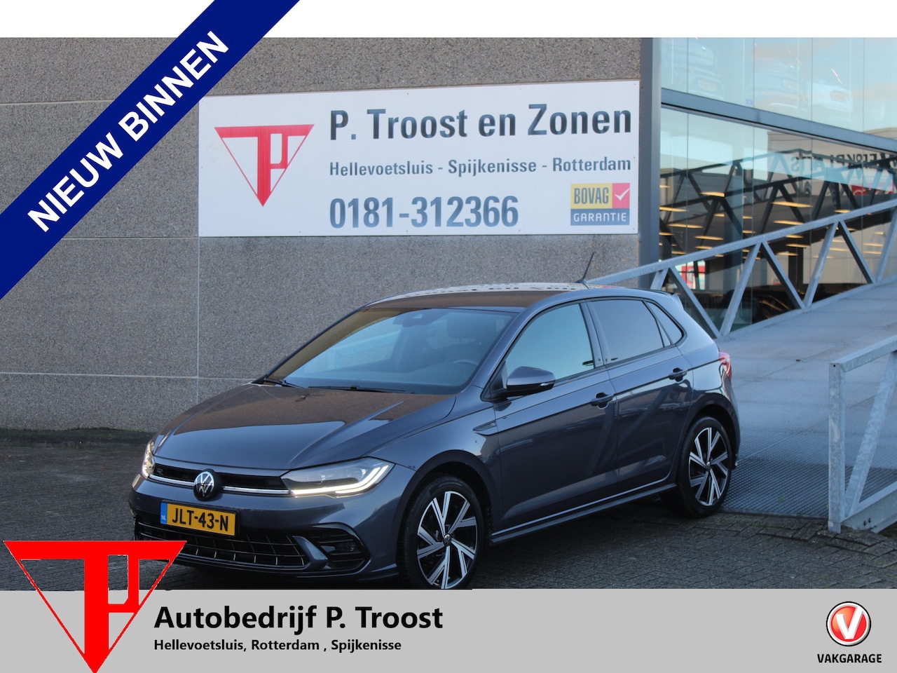 Volkswagen Polo - 1.0 TSI R-Line Automaat/Navigatie/Virtual cockpit/Adaptive cruise control/Spraakbediening/ - AutoWereld.nl