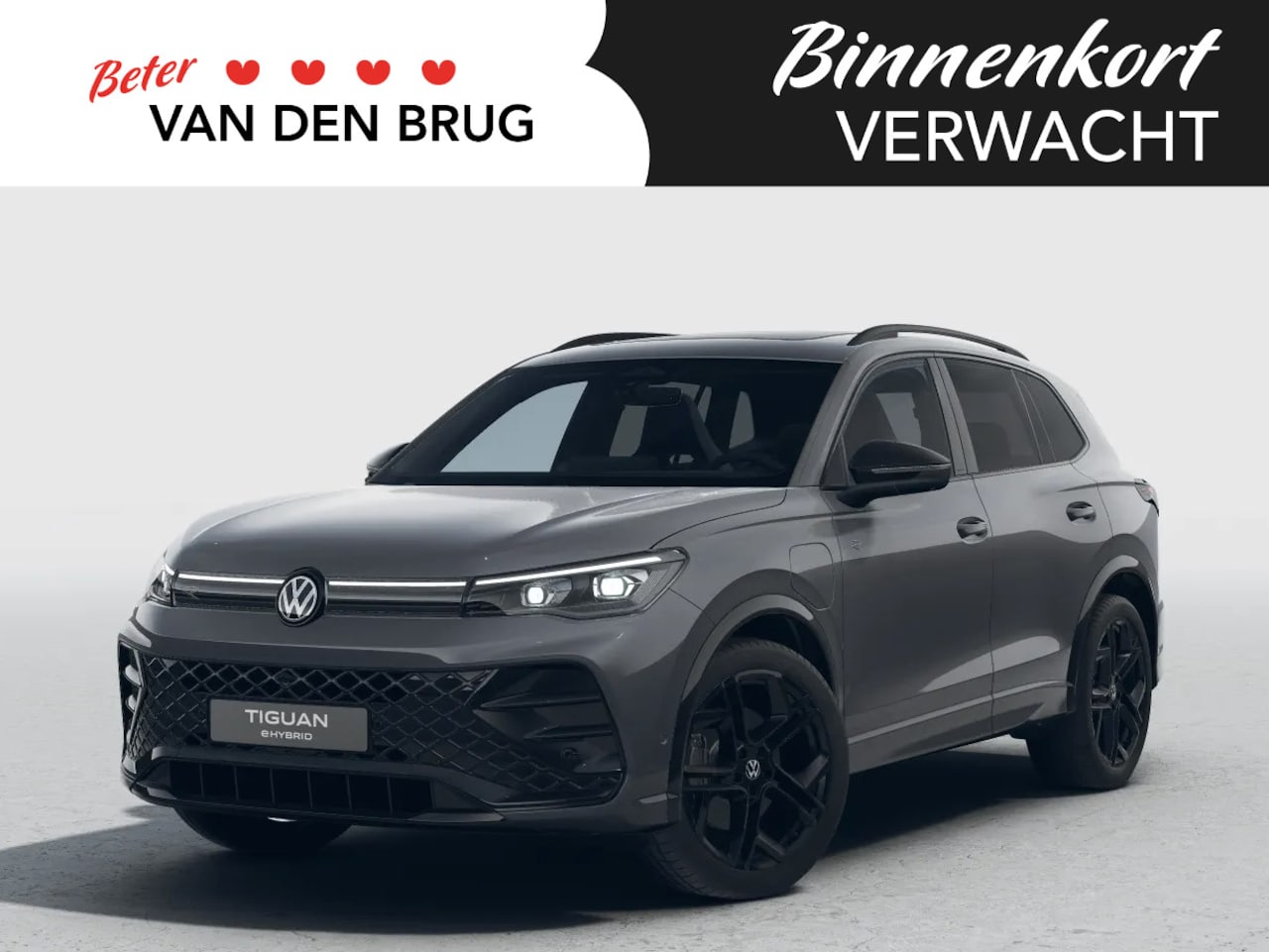 Volkswagen Tiguan - R-Line Edition 1.5 eHybrid 200 kW / 272 PK SUV 6 v | Trekhaak | Panorama | Head Up | Black - AutoWereld.nl