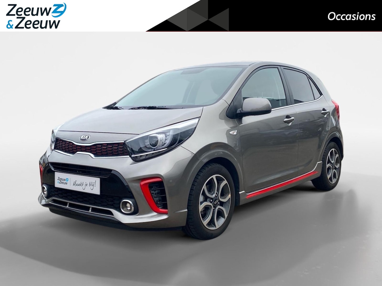 Kia Picanto - 1.0 MPi GT-Line Edition Airco | Parkeercamera | LM-velgen | Navigatie | Cruise Control | L - AutoWereld.nl