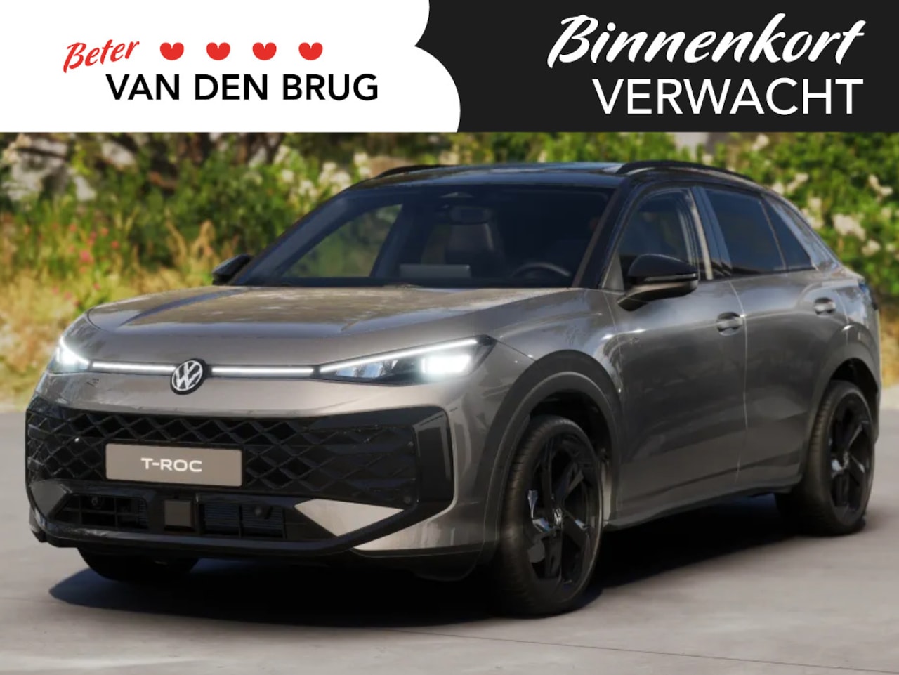 Volkswagen T-Roc - R-Line First Edition 1.5 eTSI 110 kW / 150 PK SUV | Panoramadak | Matrix LED | Black Style - AutoWereld.nl