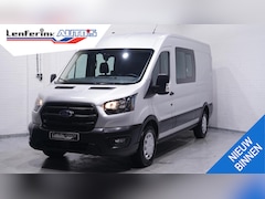Ford Transit - 2.0 TDCi 130 pk L3H2 Dubbel Cabine Airco Camera, Trekhaak, PDC V+A, 6-Zits