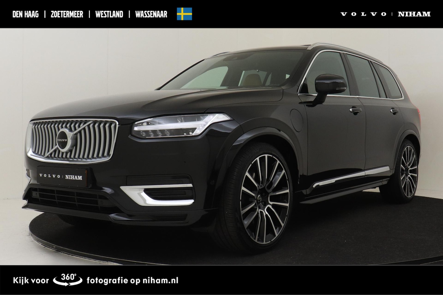 Volvo XC90 - T8 RECHARGE AWD INSCRIPTION -PANO.DAK|GEVENT.LEDER+MASSAGE|LUCHTVERING|POWER-SEATS|360°CAM - AutoWereld.nl