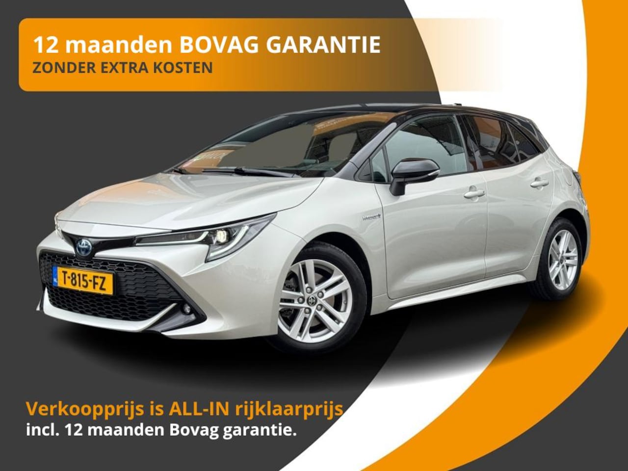 Toyota Corolla - 2.0 HYBRID 180PK BI-TONE EXECUTIVE HALF LEER/CAMERA/CARPLAY/LED/ACC - AutoWereld.nl