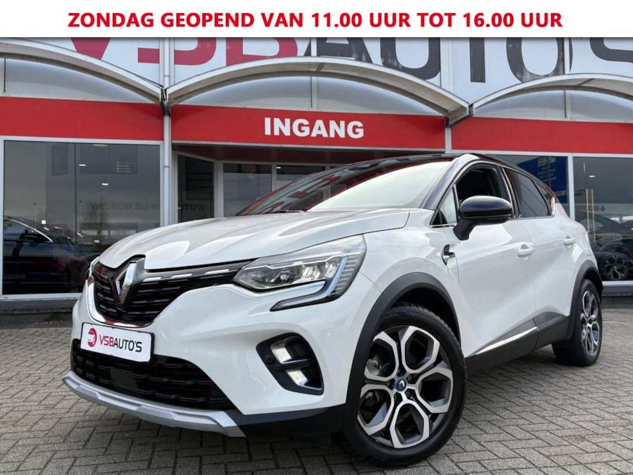 Renault Captur - 1.6 E-TECH Plug-in-Hybrid AUT. LED HALF-LEER NAVI CAMERA CARPLAY AIRCO LMV PDC - AutoWereld.nl