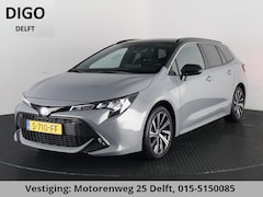 Toyota Corolla Touring Sports - 1.8 HYBRIDE BUSINESS PLUS 1e EIG GARANTIE 2033 BI-TONE. TREKHAAK.HALF LEDER. PARKEERSENSOR