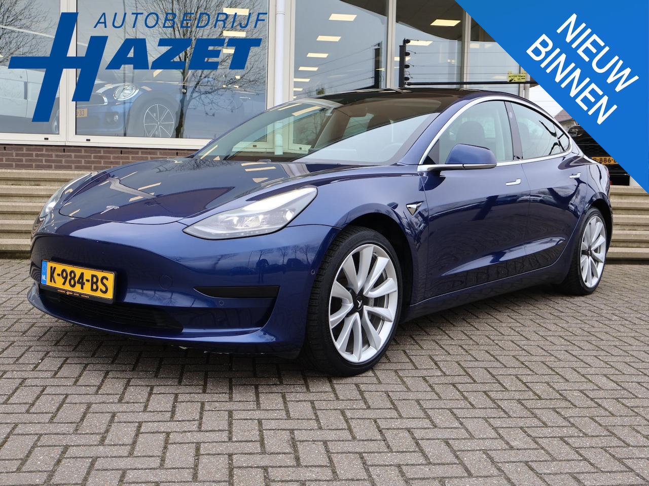 Tesla Model 3 - 60 kWh RWD *BTW* + AFN. TREKHAAK | LEDER | AUTOPILOT | PANORAMA | 3 CAMERA'S - AutoWereld.nl