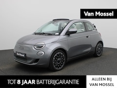Fiat 500 C - 500e 42 kWh La Prima |BTW |AUTOMAAT |Electrische Cabriotop |WLTP 310KM |Achteruitrijcamera