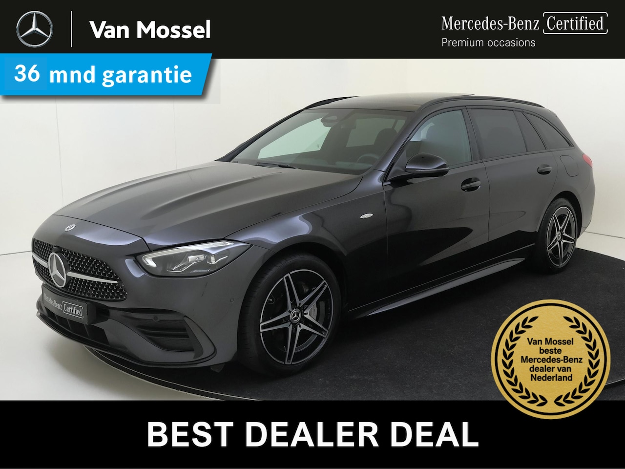 Mercedes-Benz C-klasse Estate - 300 e Business Solution AMG /Panoramadak /Nightpakket /Winterpakket /Carplay - AutoWereld.nl